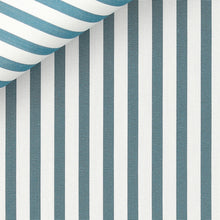 Cargar imagen en el visor de la galería, Silver Awning Stripe (I) 100/2 fabric by Thomas Mason Bespoke*