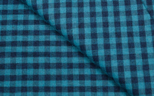 ANDRE Check Cotton Flannel Shirt in Caccioppoli cloth