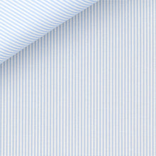 Cargar imagen en el visor de la galería, Silver Bengal Stripe (II) 100/2 fabric by Thomas Mason Bespoke*