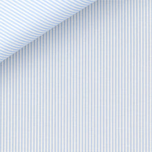 Cargar imagen en el visor de la galería, Silver Bengal Stripe (II) 100/2 fabric by Thomas Mason Bespoke*