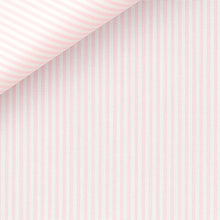 Cargar imagen en el visor de la galería, Bespoke Shirt in Silver Ticking Stripe 100/2 fabric by Thomas Mason Bespoke