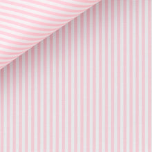 Cargar imagen en el visor de la galería, Bespoke Shirt in Silver Candy Stripe 100/2 fabric by Thomas Mason Bespoke