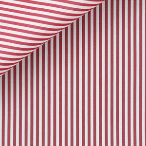 Portland Candy Stripe 120/2 fabric by Thomas Mason Bespoke **
