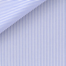 Cargar imagen en el visor de la galería, Portland Pinstripe Stripe 120/2 fabric by Thomas Mason Bespoke