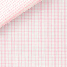 Load image into Gallery viewer, Silver Mini Check 100/2 fabric by Thomas Mason Bespoke