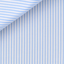 Cargar imagen en el visor de la galería, Bespoke Shirt in Silver Candy Stripe 100/2 fabric by Thomas Mason Bespoke