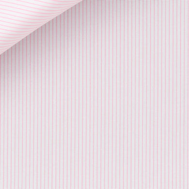 Bespoke Shirt in Silver Pin Stripe 100/2 fabric by Thomas Mason Bespoke