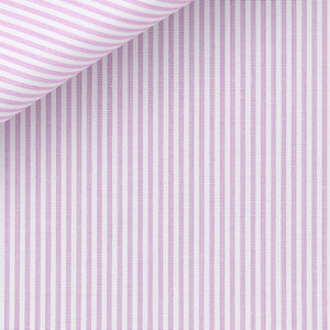 Bespoke Shirt in Silver Ticking Stripe 100/2 fabric by Thomas Mason Bespoke