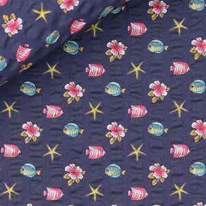 Crinkle Seersucker Fabric by Thomas Mason
