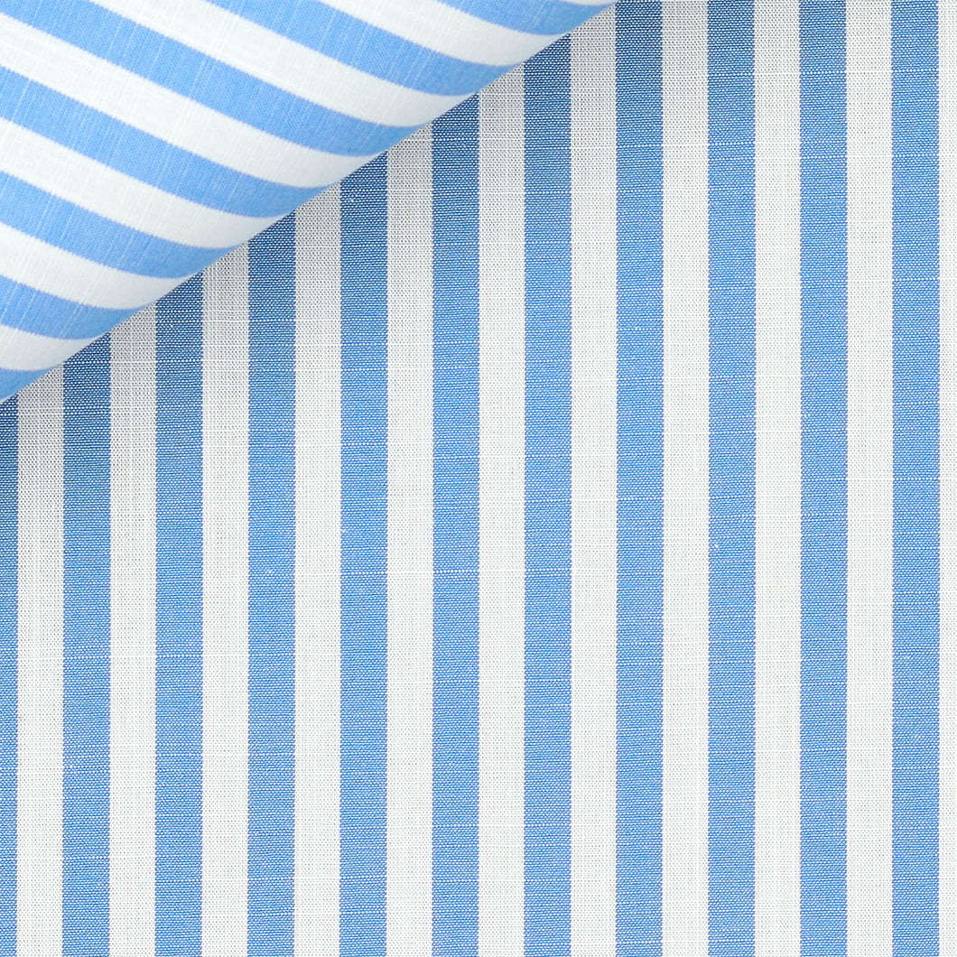 Chambray Stripe fabric by Thomas Mason