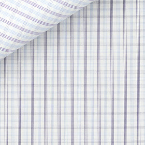 Bespoke Shirt  in Portland Check 120/2 fabric by Thomas Mason Bespoke