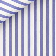Cargar imagen en el visor de la galería, Silver Awning Stripe (II) 100/2 fabric by Thomas Mason Bespoke*