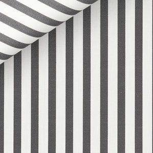 Silver Awning Stripe (I) 100/2 fabric by Thomas Mason Bespoke*