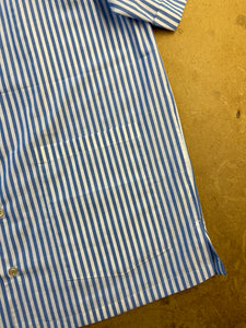 Chambray Stripe fabric by Thomas Mason