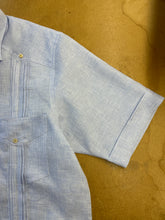 Cargar imagen en el visor de la galería, ADAM Short Sleeve Guayabera in Houndstooth Linen