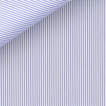 Cargar imagen en el visor de la galería, Silver Bengal Stripe (II) 100/2 fabric by Thomas Mason Bespoke*