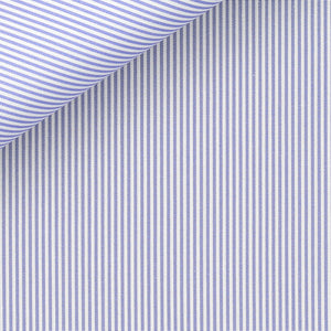 Silver Bengal Stripe (II) 100/2 fabric by Thomas Mason Bespoke*