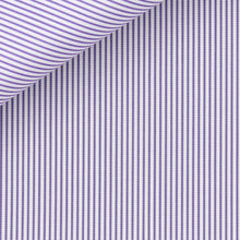 Cargar imagen en el visor de la galería, Portland Pinstripe Stripe 120/2 fabric by Thomas Mason Bespoke