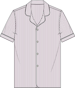 DEREK Pajama Shirt in Linen cloth by Caccioppoli
