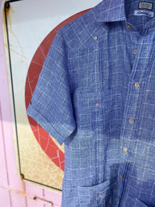 ADAM Guayabera in Prince of Wales Linen