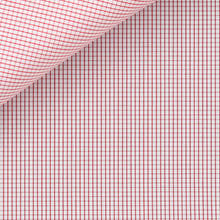 Load image into Gallery viewer, Silver Mini Check 100/2 fabric by Thomas Mason Bespoke