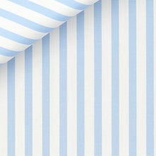 Cargar imagen en el visor de la galería, Silver Awning Stripe (I) 100/2 fabric by Thomas Mason Bespoke*