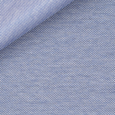 Bespoke Shirt in Blue Flore Pique by Thomas Mason