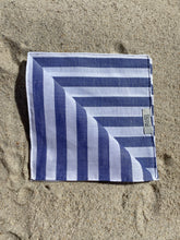 Load image into Gallery viewer, Awning Stripe Cotton Linen Handrolled Pocket Square