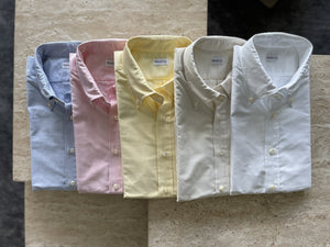 Beige Oxford Cloth Button Down (OCBD) Made in USA
