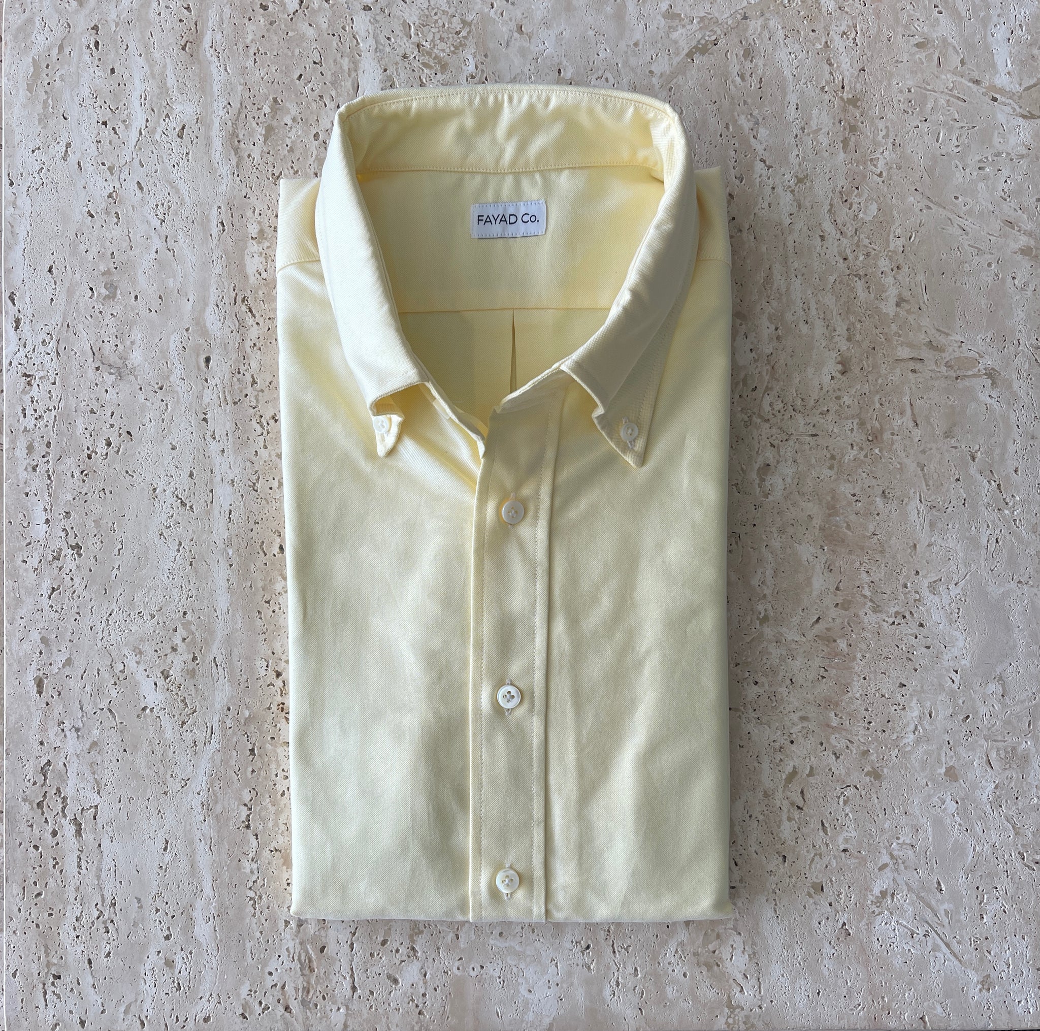 Yellow Oxford Cloth Button Down (OCBD) Made in USA – Fayad