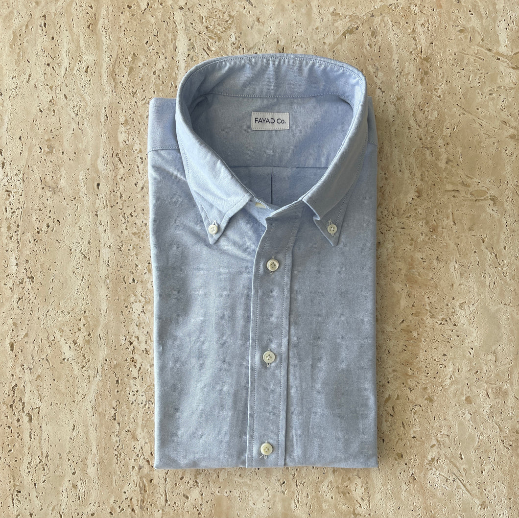 Blue Oxford Cloth Button Down (OCBD) Made in USA