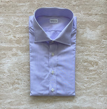 Cargar imagen en el visor de la galería, Lavender Bengal Stripe Shirt - Made in USA