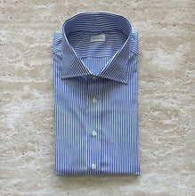 Load image into Gallery viewer, Blue Bengal Stripe Shirt - Made in USA