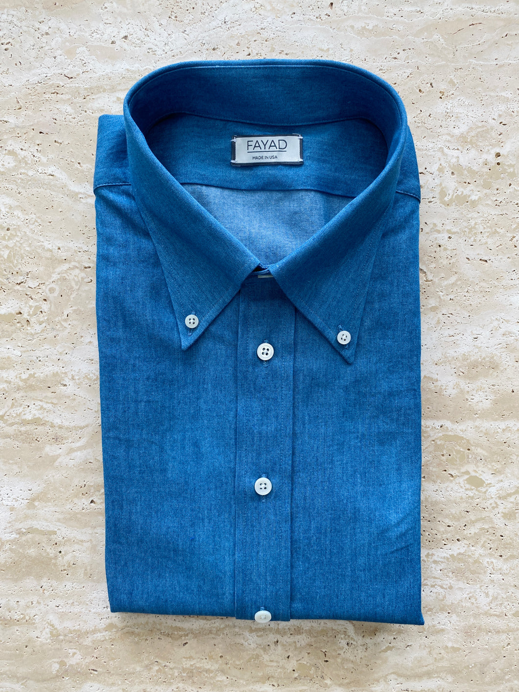 ARNO Button Down Collar Chambray Shirt