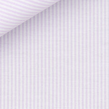 Cargar imagen en el visor de la galería, Bespoke Shirt in University Stripe American Oxford fabric by Thomas Mason