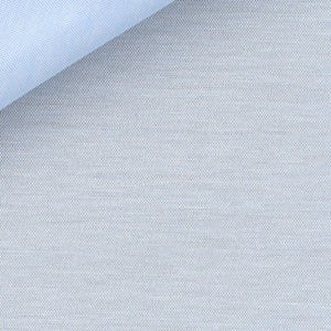 Lt. Blue Cotton Shirt in Alysson Jersey Fabric by Thomas Mason