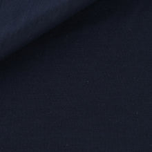 Load image into Gallery viewer, Navy Shirt in Alysson Cotton Jersey Fabric by Thomas Mason