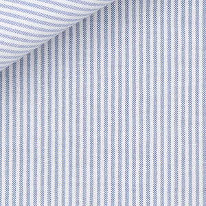 Bespoke Shirt in University Stripe American Oxford fabric by Thomas Mason