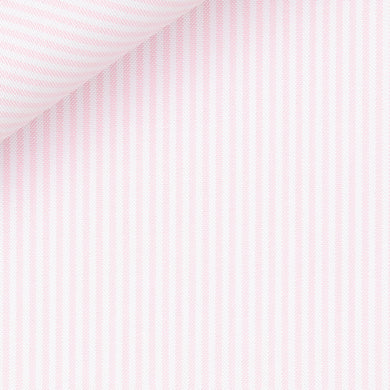 Bespoke Shirt in University Stripe American Oxford fabric by Thomas Mason