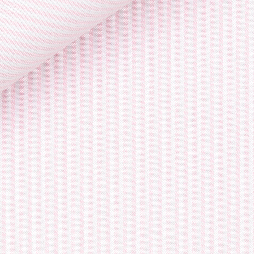 Bespoke Shirt in University Stripe American Oxford fabric by Thomas Mason