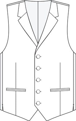 Notch Lapel Vest / Pre Tied Bow Set