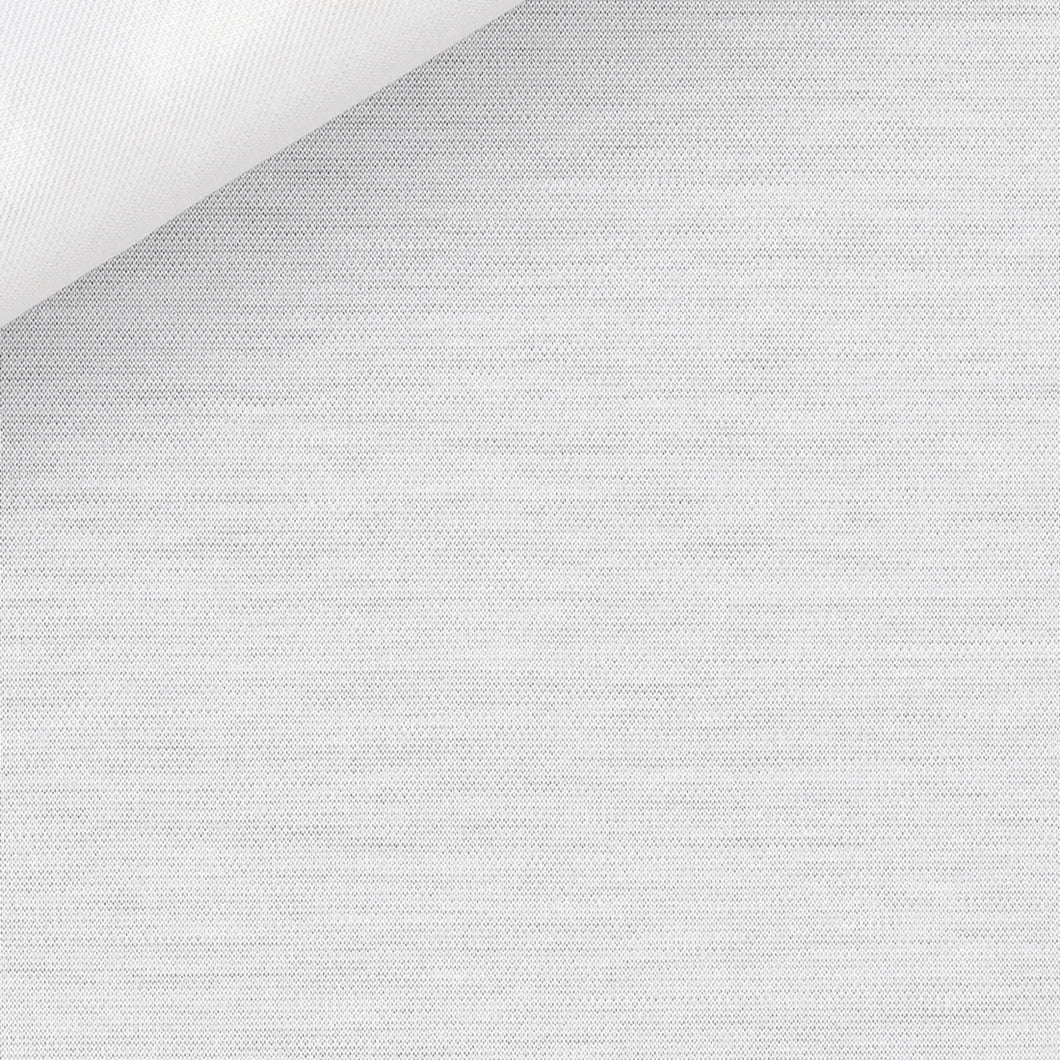 White Shirt in Alysson Cotton Jersey Fabric by Thomas Mason