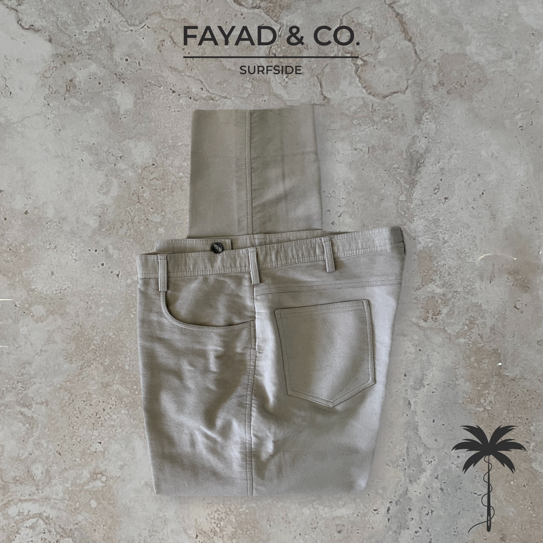 FIVEL Cotton Moleskin Five Pocket Trouser