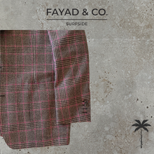 Load image into Gallery viewer, GEORGES 2 Button Notch Plaid with Fuscia Overcheck Jacket in Marling &amp; Evans cloth