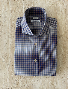 ANDRE Mini Check Shirt in Caccioppoli cloth