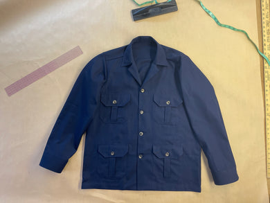 TEDDY Overshirt in Cotton Canvas by Caccioppoli
