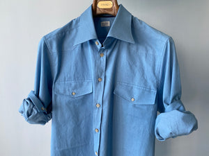 BILLY Western Shirt in Lt. Chambray