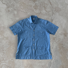 Load image into Gallery viewer, ERNIE Short Sleeve Chambray Cabana Shirt