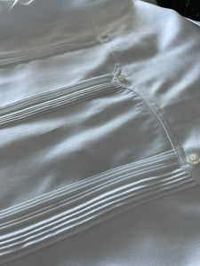 Bespoke Guayabera in Royal Twill Herringbone 100/2 Cotton