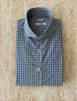ANDRE Mini Check Shirt in Caccioppoli cloth